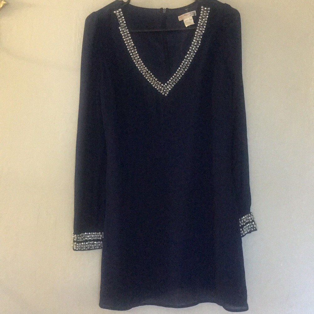 A’gaci blue navy beaded dress